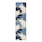 World Rug Gallery Amalfi Contemporary Tropical Floral Indoor/Outdoor Runner Rug 2' x 7' Navy 8013NAVY2X7 - alternate 4